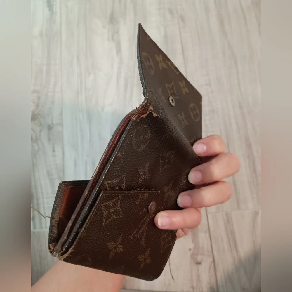 Louis Vuitton W Hook Wallet Monogram Monogram Canvas Authentic